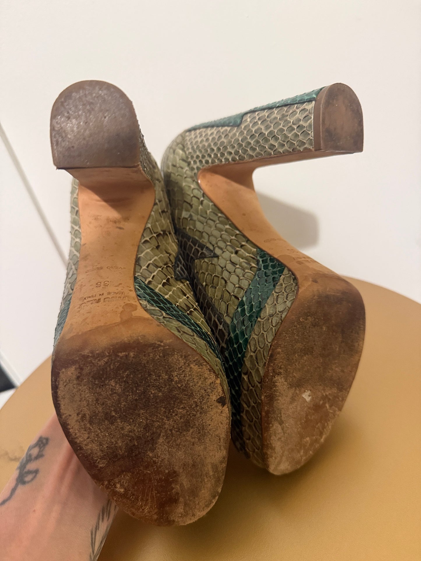 MIU MIU PYTHON PLATFORM CARRIE SEASON 6