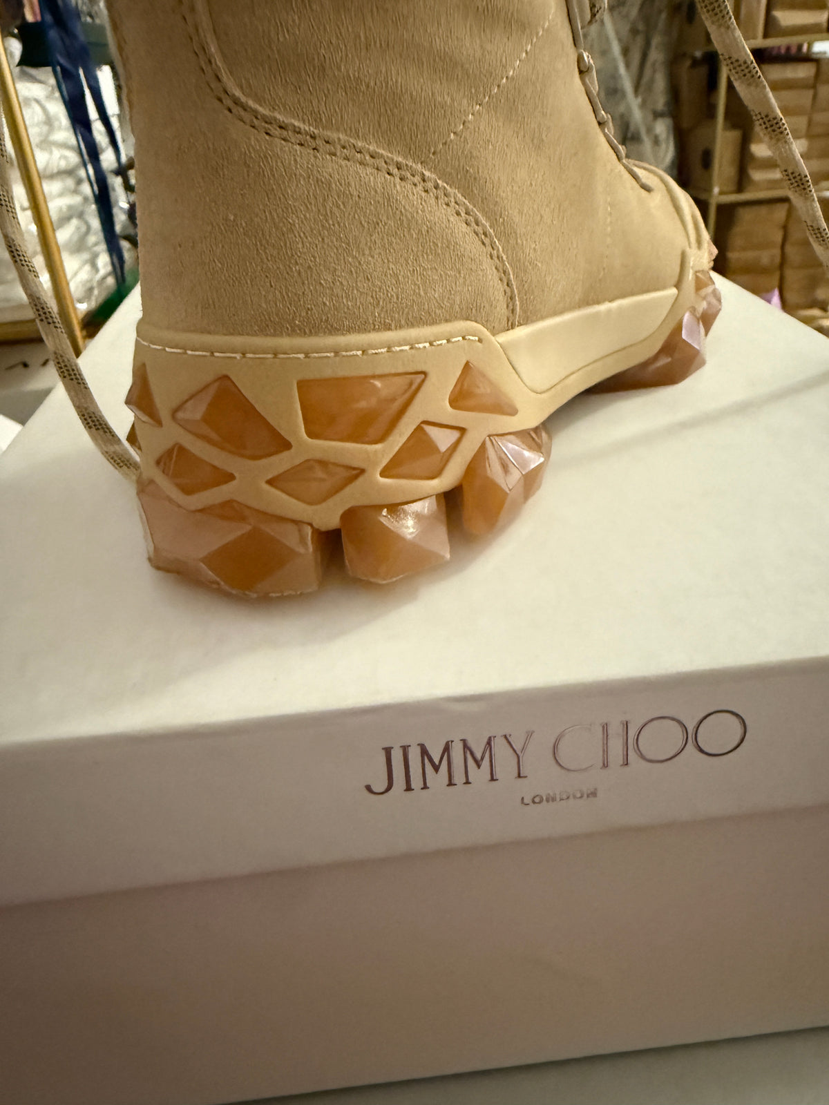 JIMMY CHOO DIAMOND COMBAT BOOT