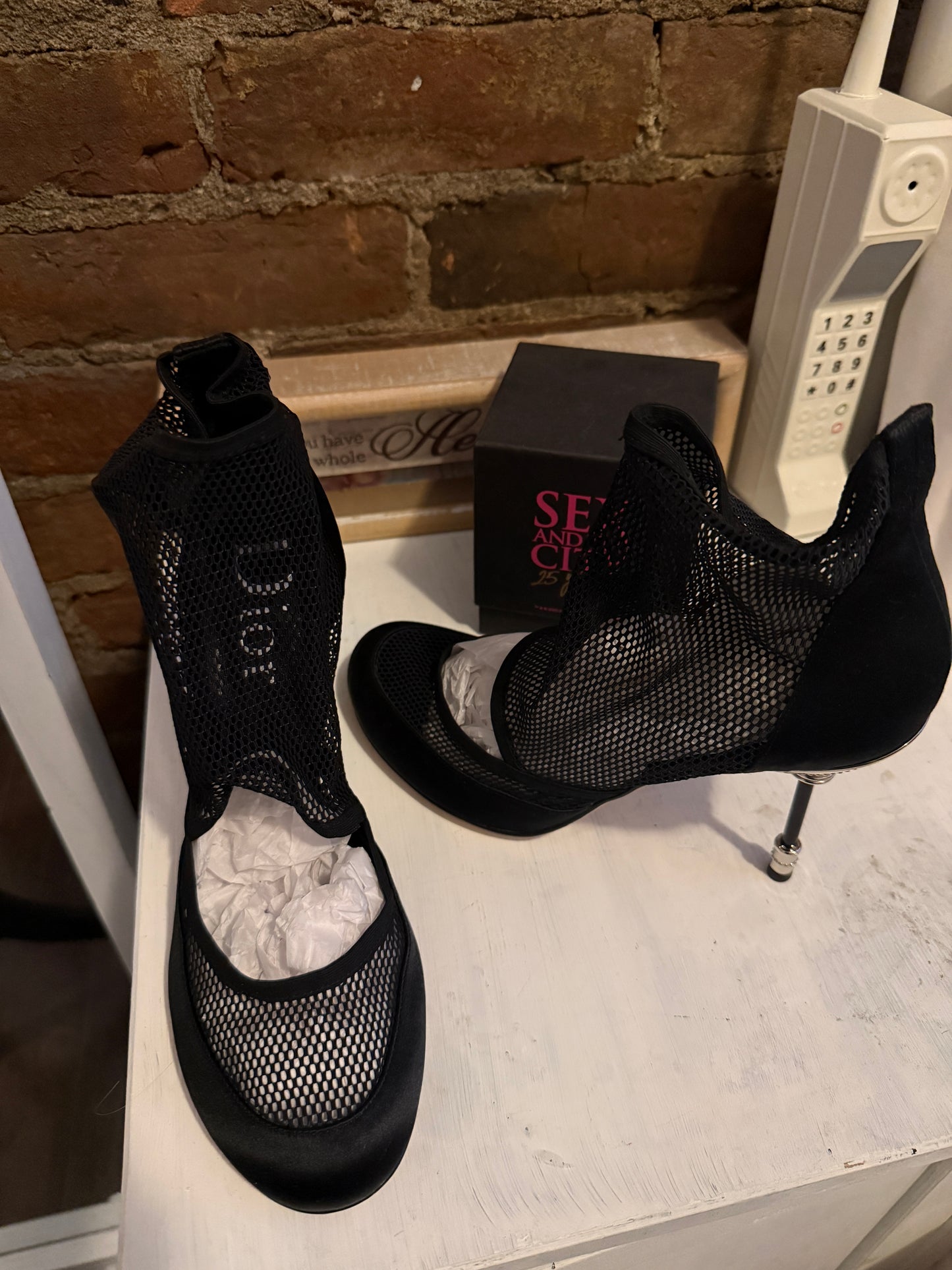 Christian Dior vintage mesh shoes from SATC The Movie