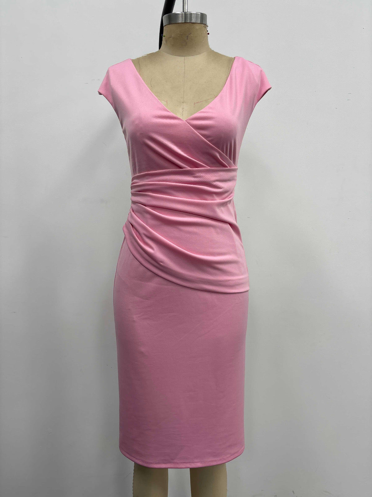 THE Pink Dress!! Carrie's Iconic Faux Wrap Dress