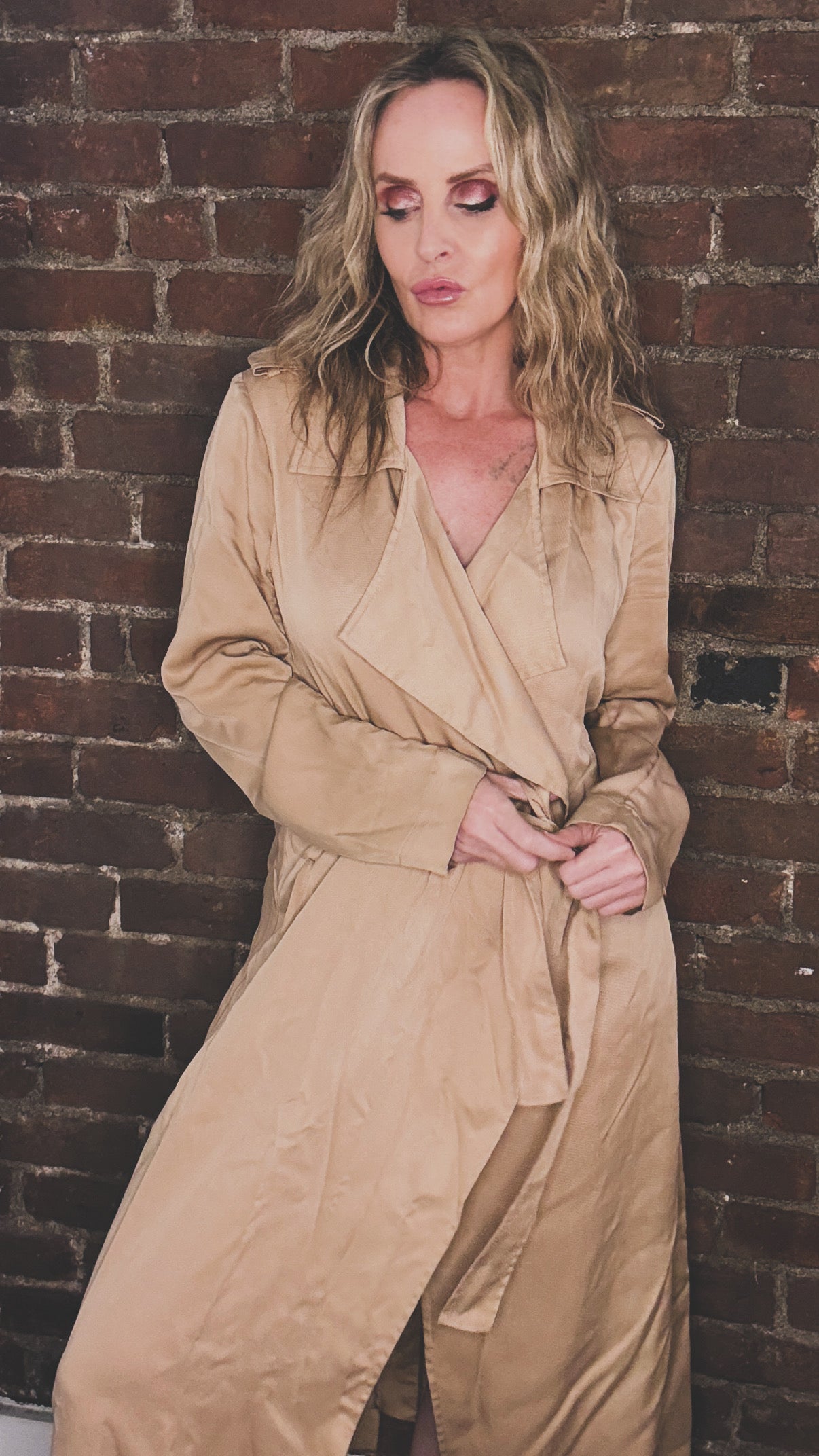 Carrie’s Nude Vintage Saks 5th Avenue Trench Coat