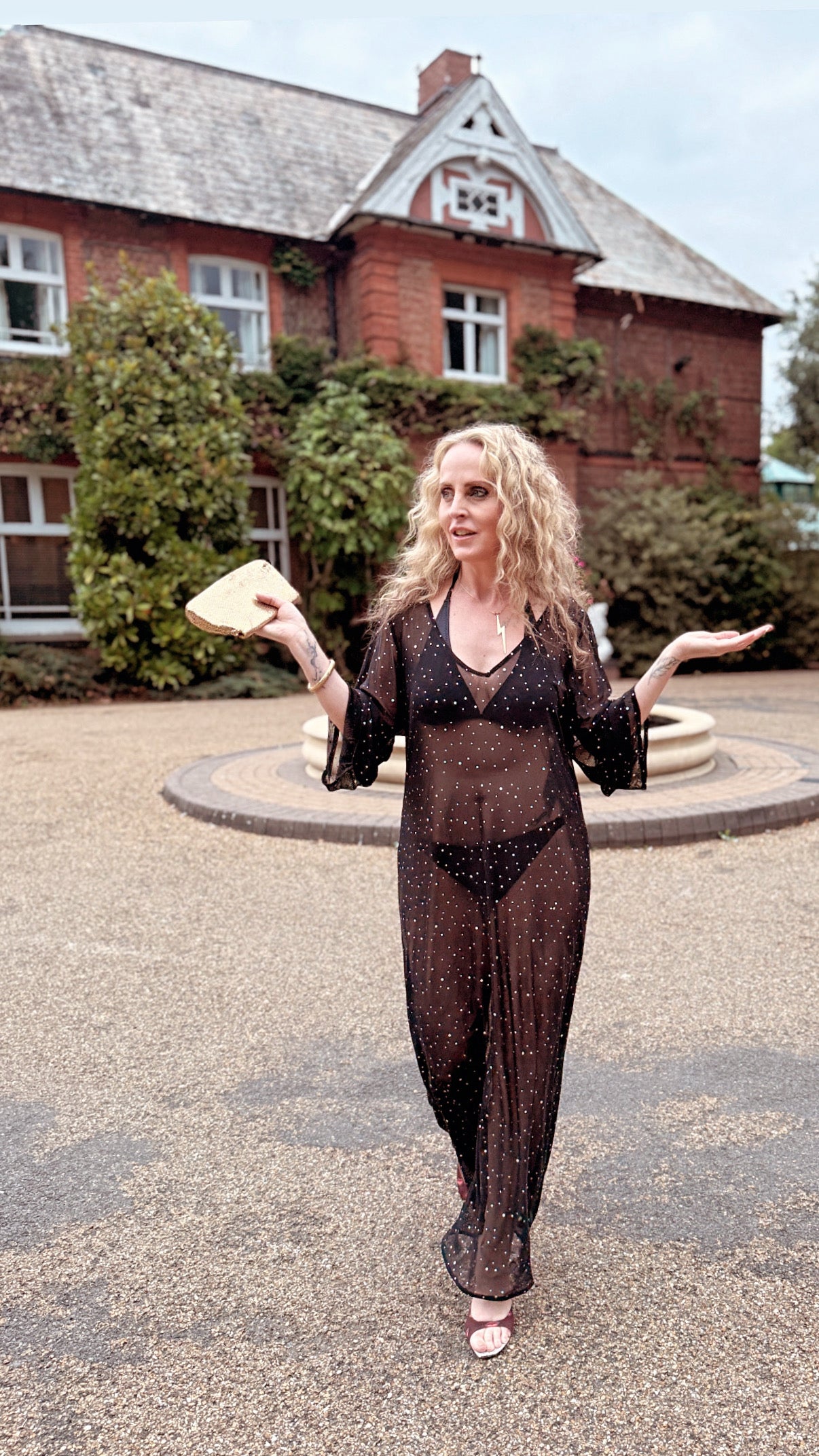Carrie’s Playboy Mansion Sequin Kaftan
