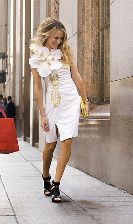 Patricia Field Black Corsage dress