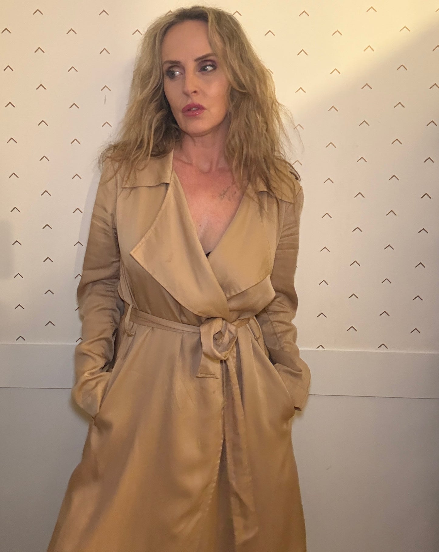 Carrie’s Nude Vintage Saks 5th Avenue Trench Coat