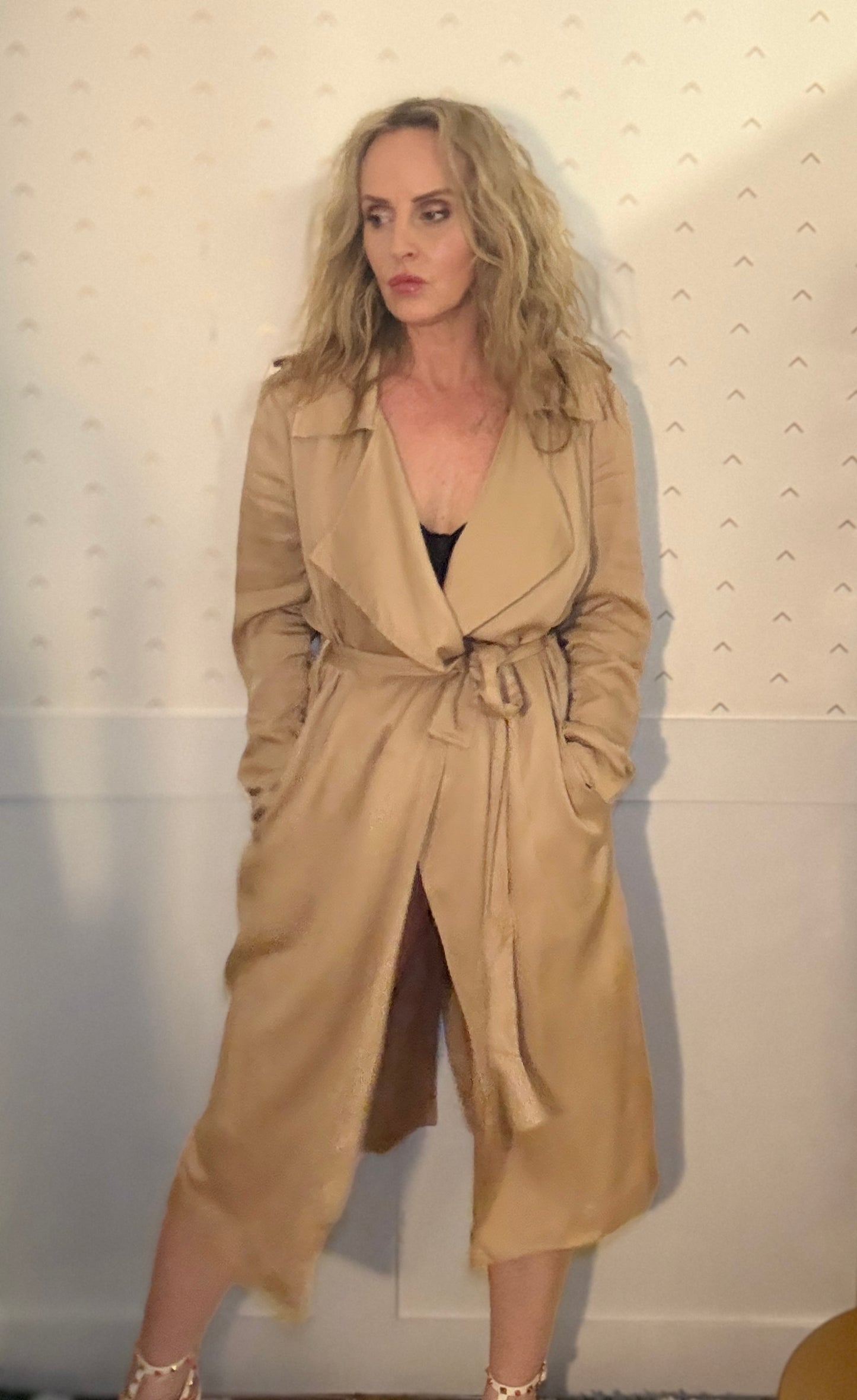 Carrie’s Nude Vintage Saks 5th Avenue Trench Coat