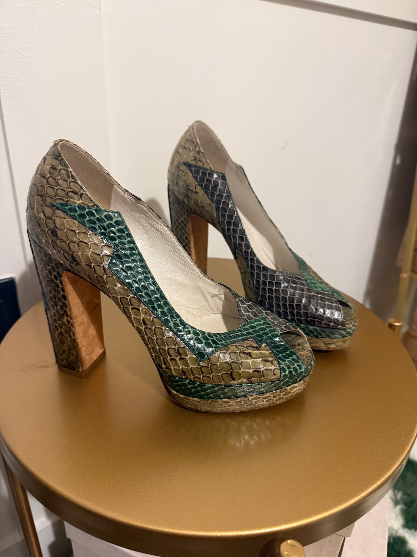 MIU MIU PYTHON PLATFORM CARRIE SEASON 6