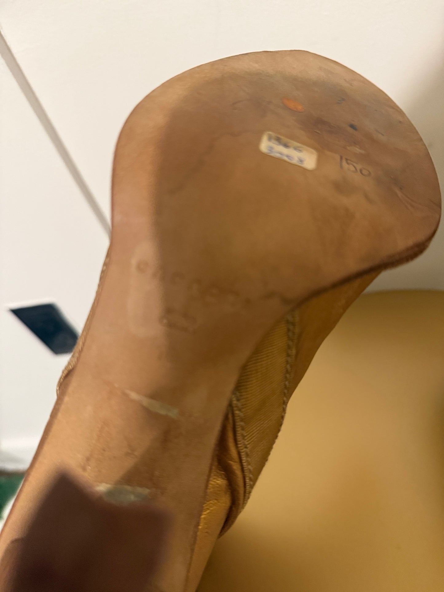 Carrie’s Gold Casadei Vintage Boots 10