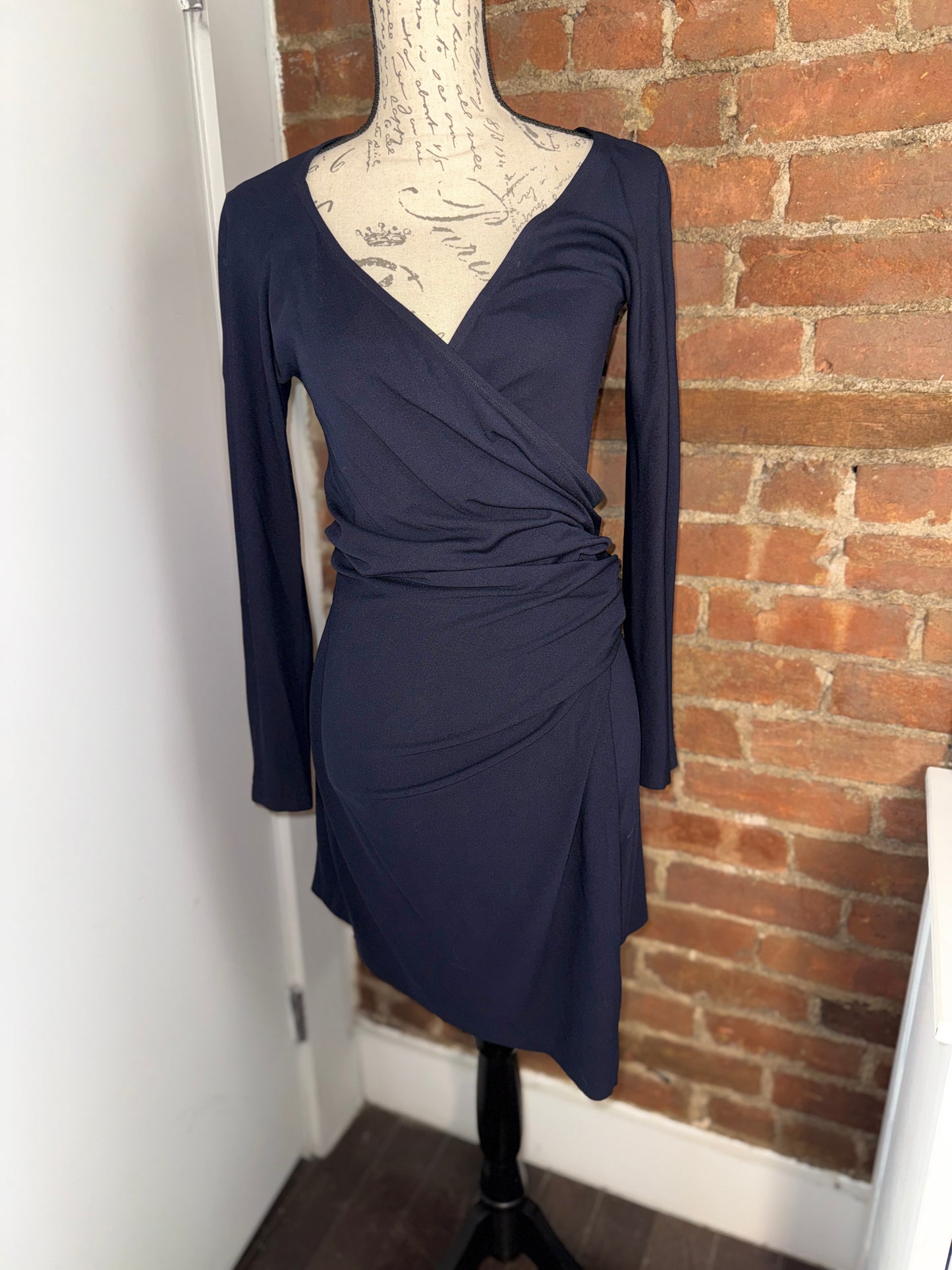 ICONIC!! CARRIE MEETS BIG DONNA KARAN WRAP DRESS