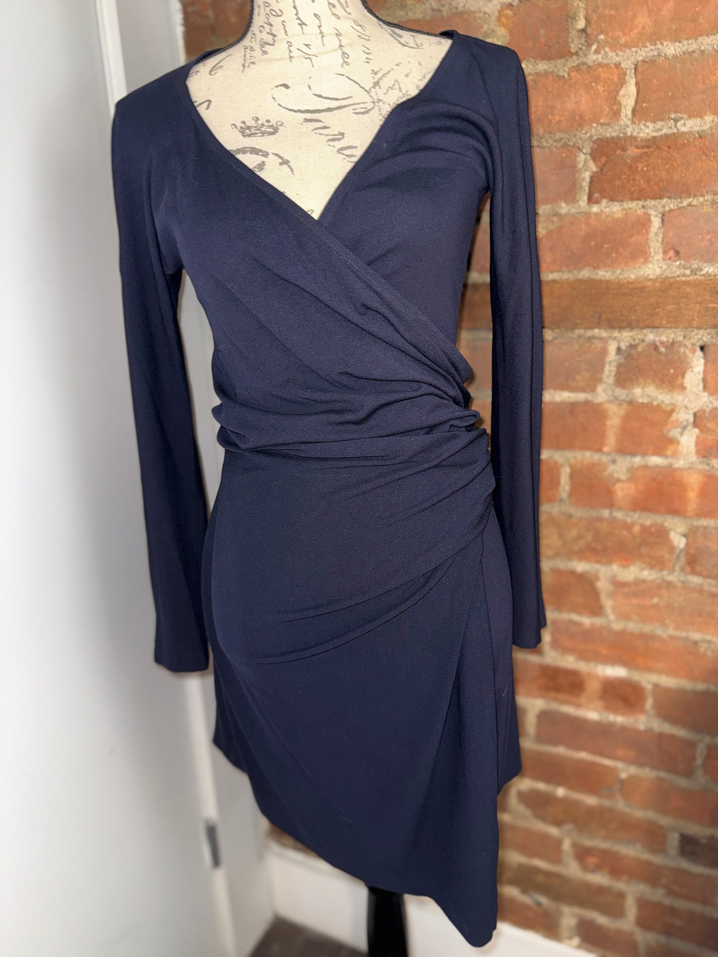 ICONIC!! CARRIE MEETS BIG DONNA KARAN WRAP DRESS