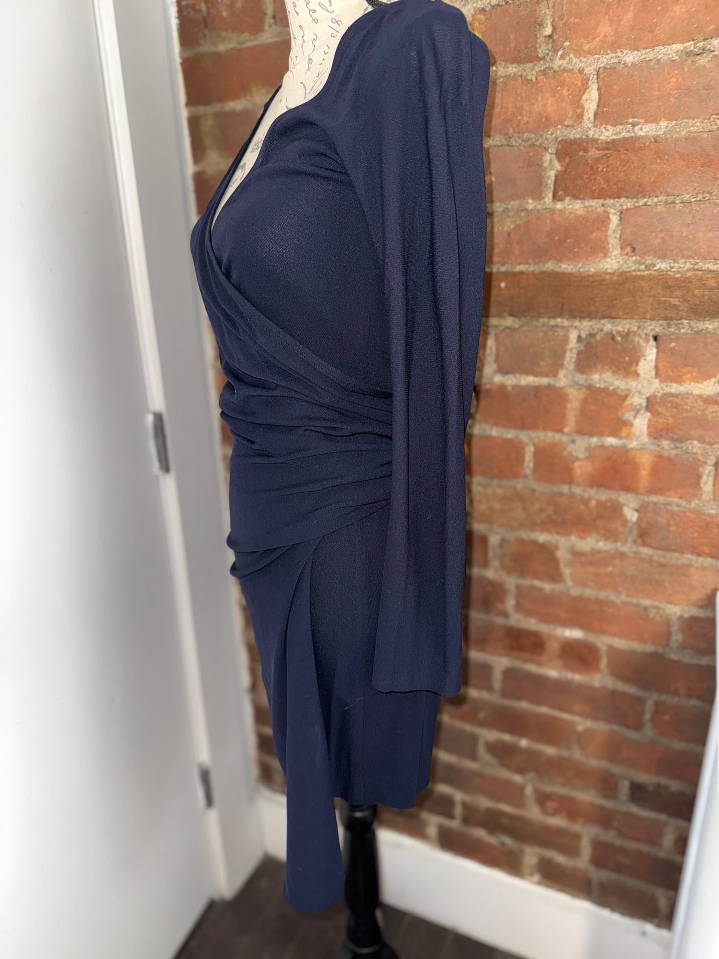 ICONIC!! CARRIE MEETS BIG DONNA KARAN WRAP DRESS