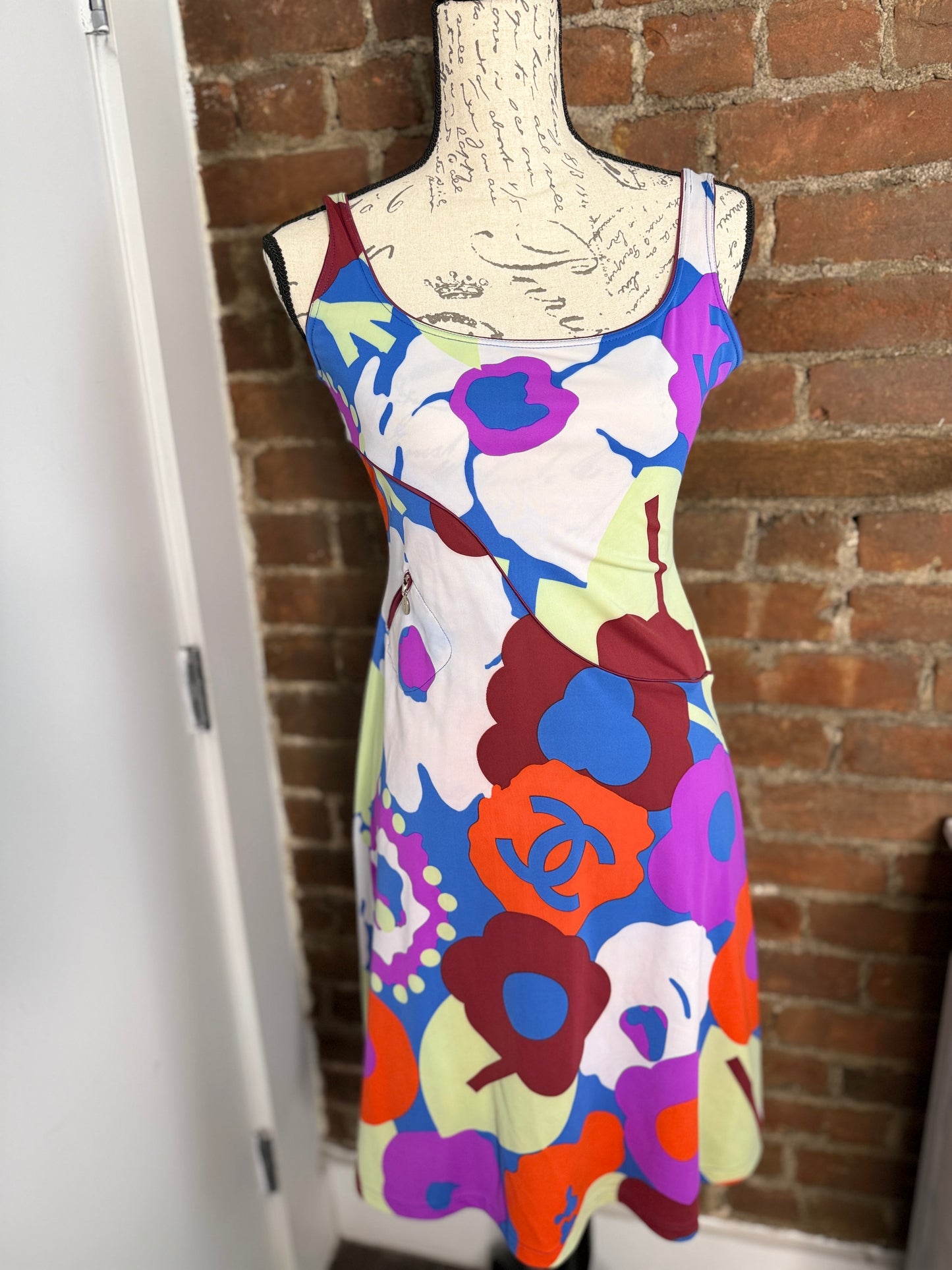 VINTAGE CHANEL 2000 Print Dress from SATC S. 3