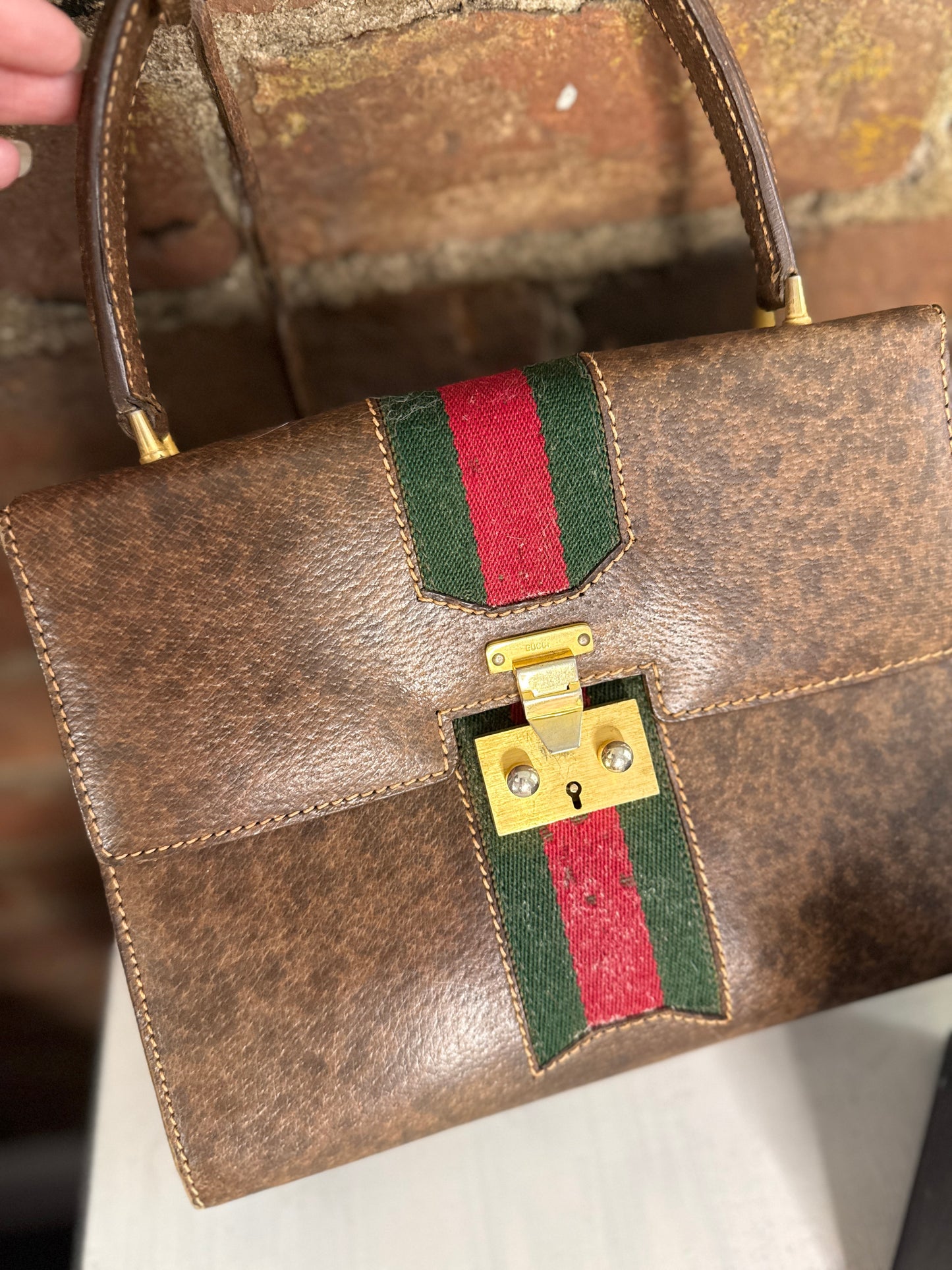 SATC LEGEND!! 1960s GUCCI TOP HANDLE BAG
