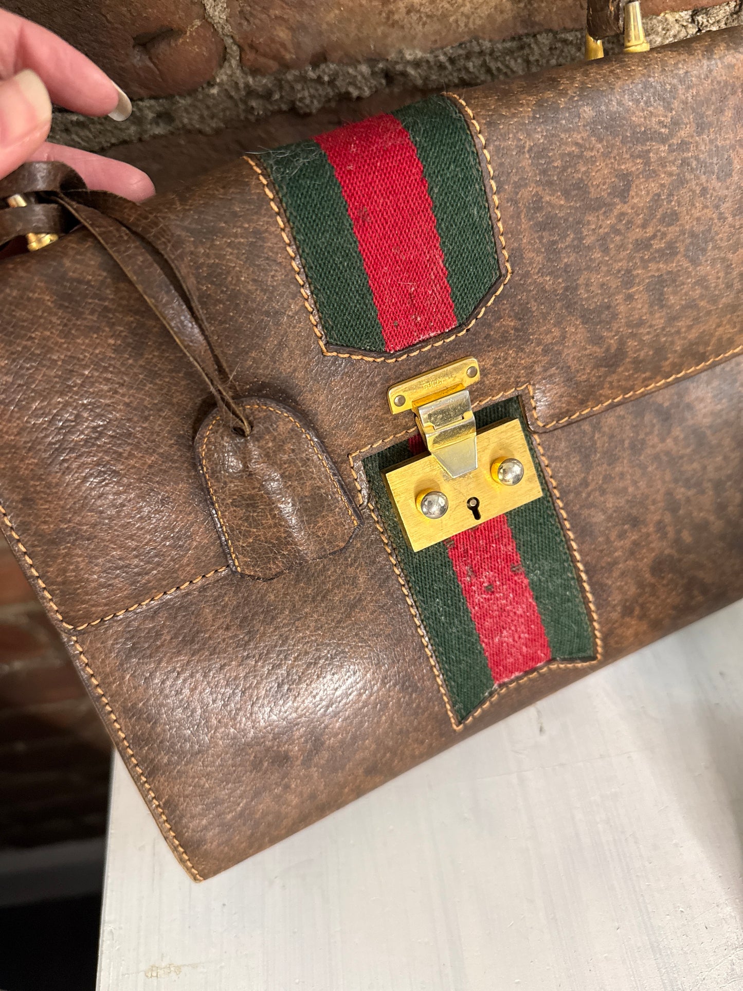SATC LEGEND!! 1960s GUCCI TOP HANDLE BAG