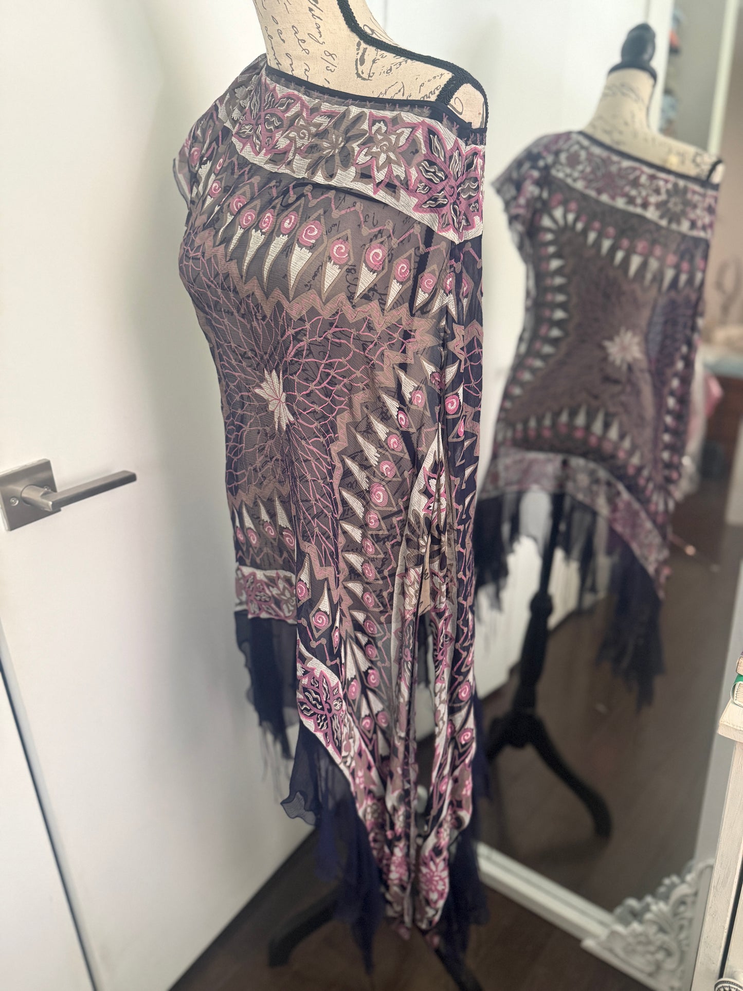 ZANDRA RHODES ARCHIVAL 1970s KAFTAN