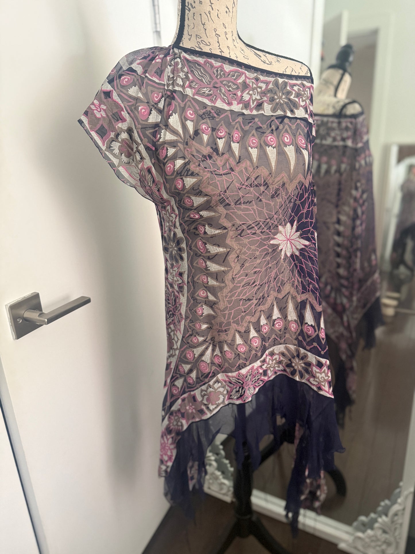ZANDRA RHODES ARCHIVAL 1970s KAFTAN