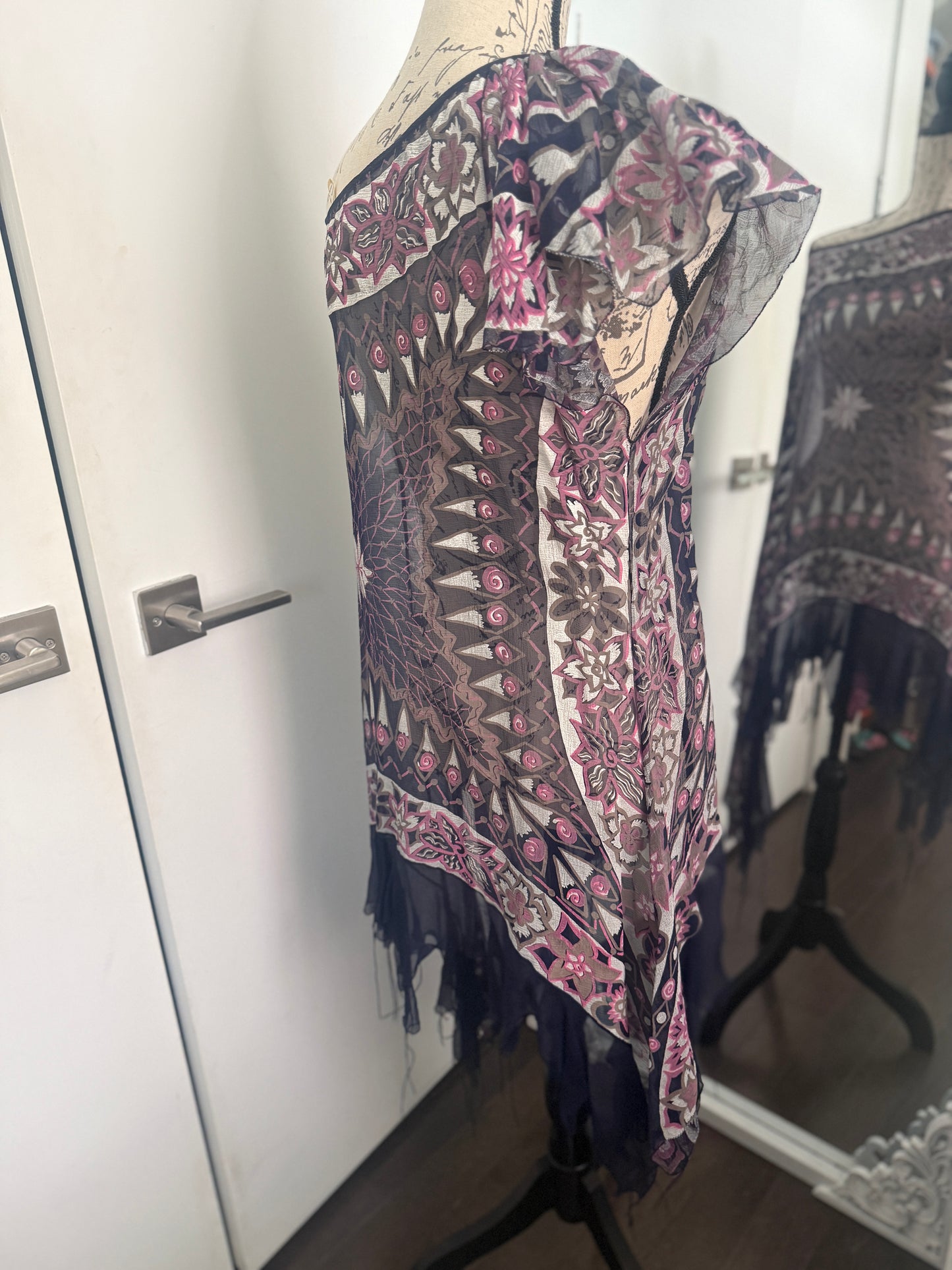 ZANDRA RHODES ARCHIVAL 1970s KAFTAN