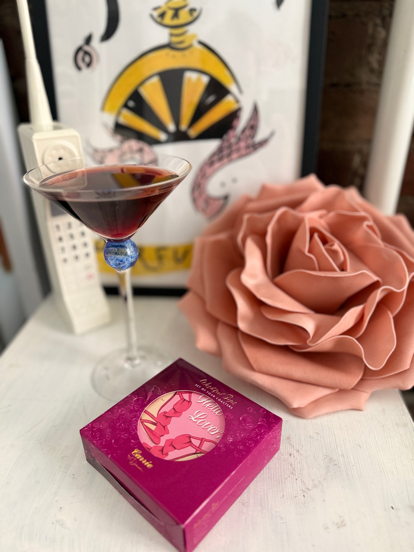 Wishful Sips™ SHOE GALS | Sex and the City Inspired Ceramic Coaster Set (Set of 4)