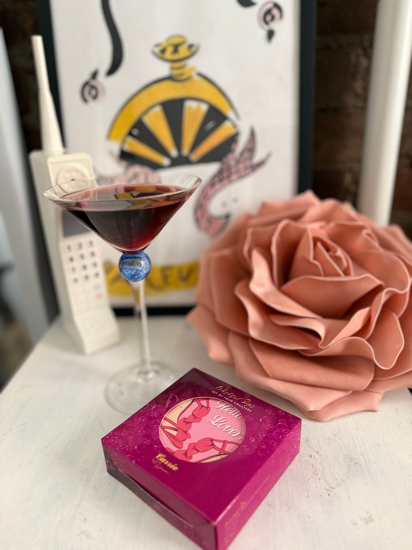 Wishful Sips™ SHOE GALS | Sex and the City Inspired Ceramic Coaster Set (Set of 4)