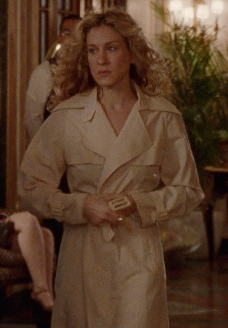 Carrie’s Nude Vintage Saks 5th Avenue Trench Coat