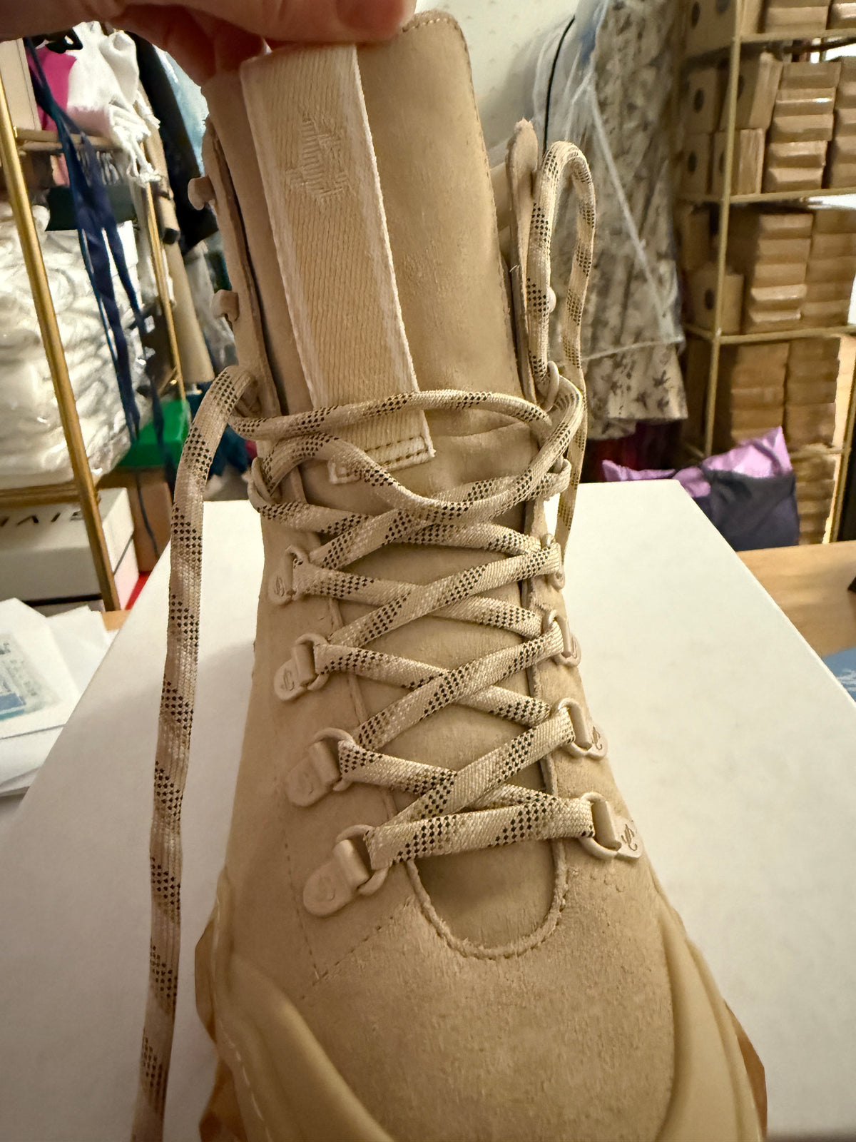 JIMMY CHOO DIAMOND COMBAT BOOT