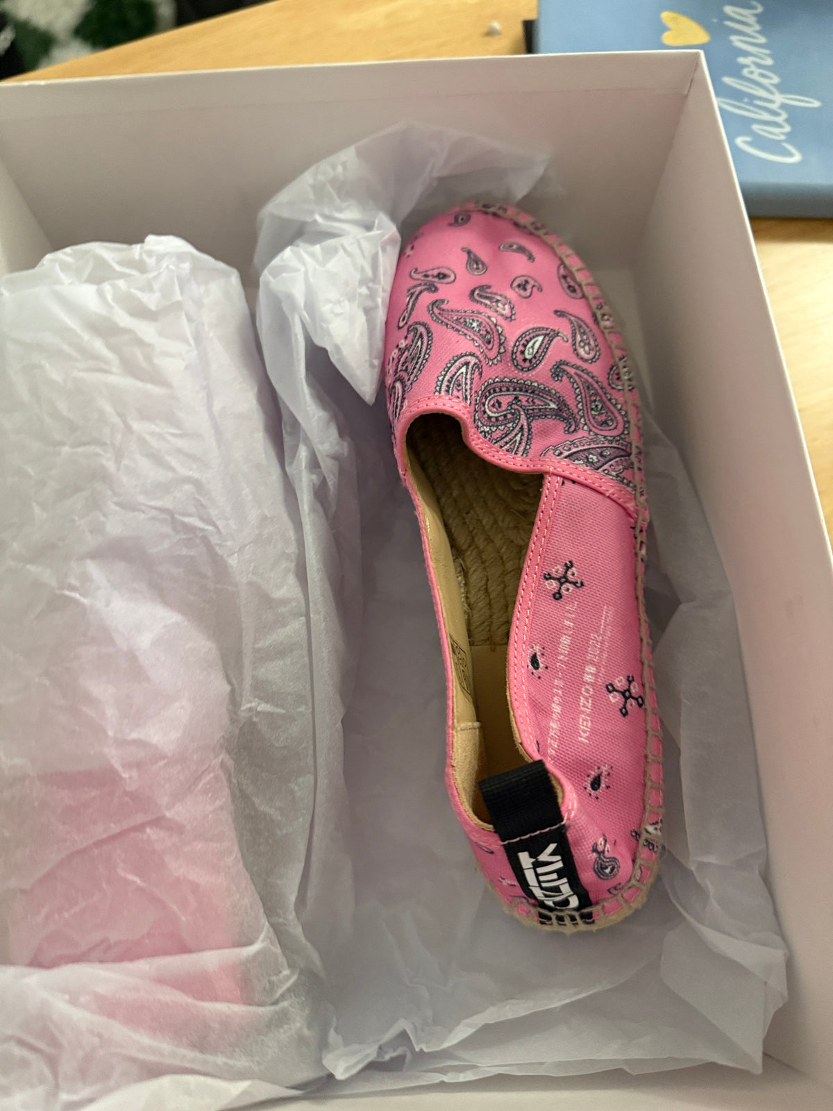 KENZO SLIP ON ESPADRILLE 36