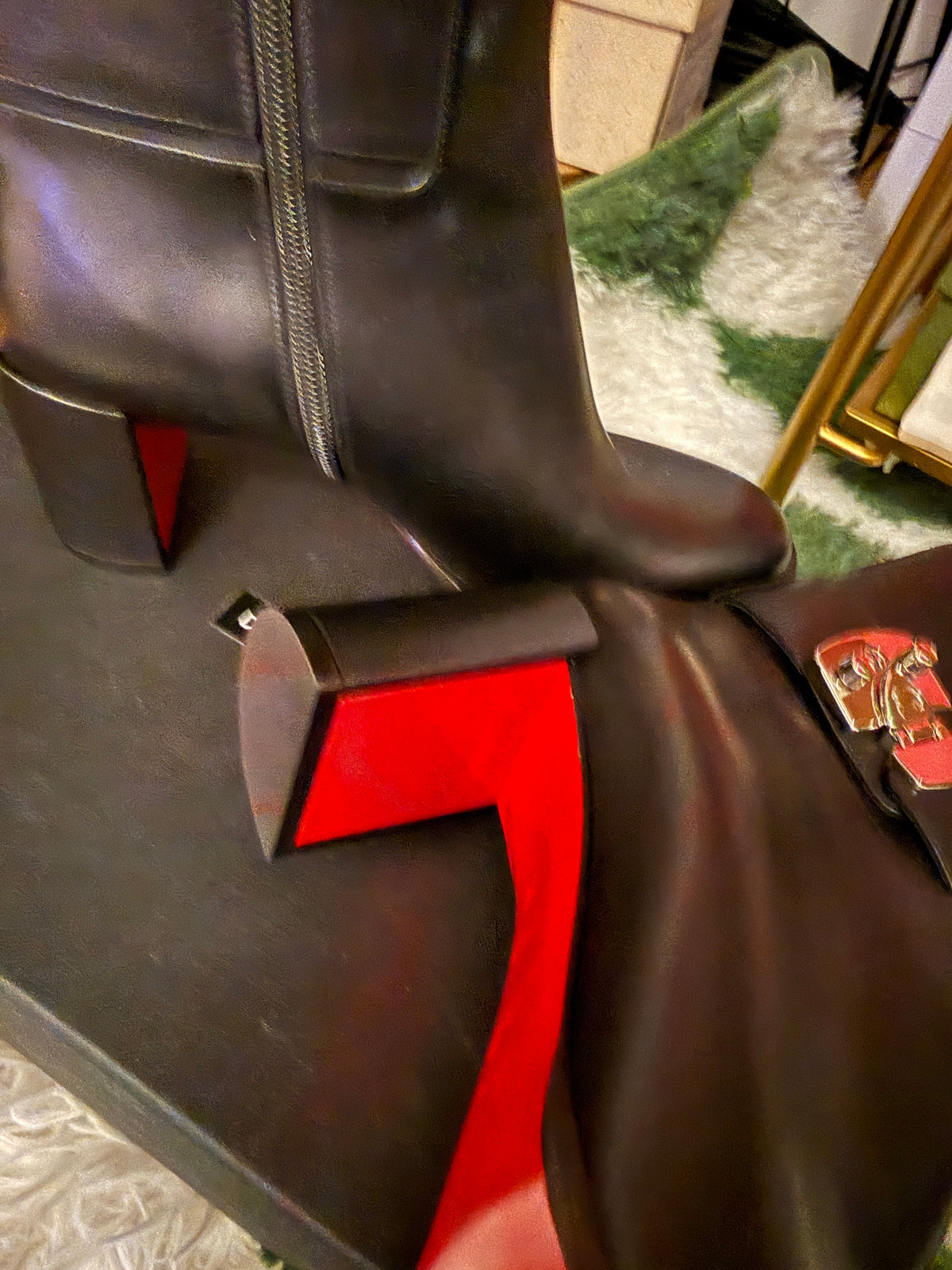 CHRISTIAN LOUBOUTIN LOCK BOOTS