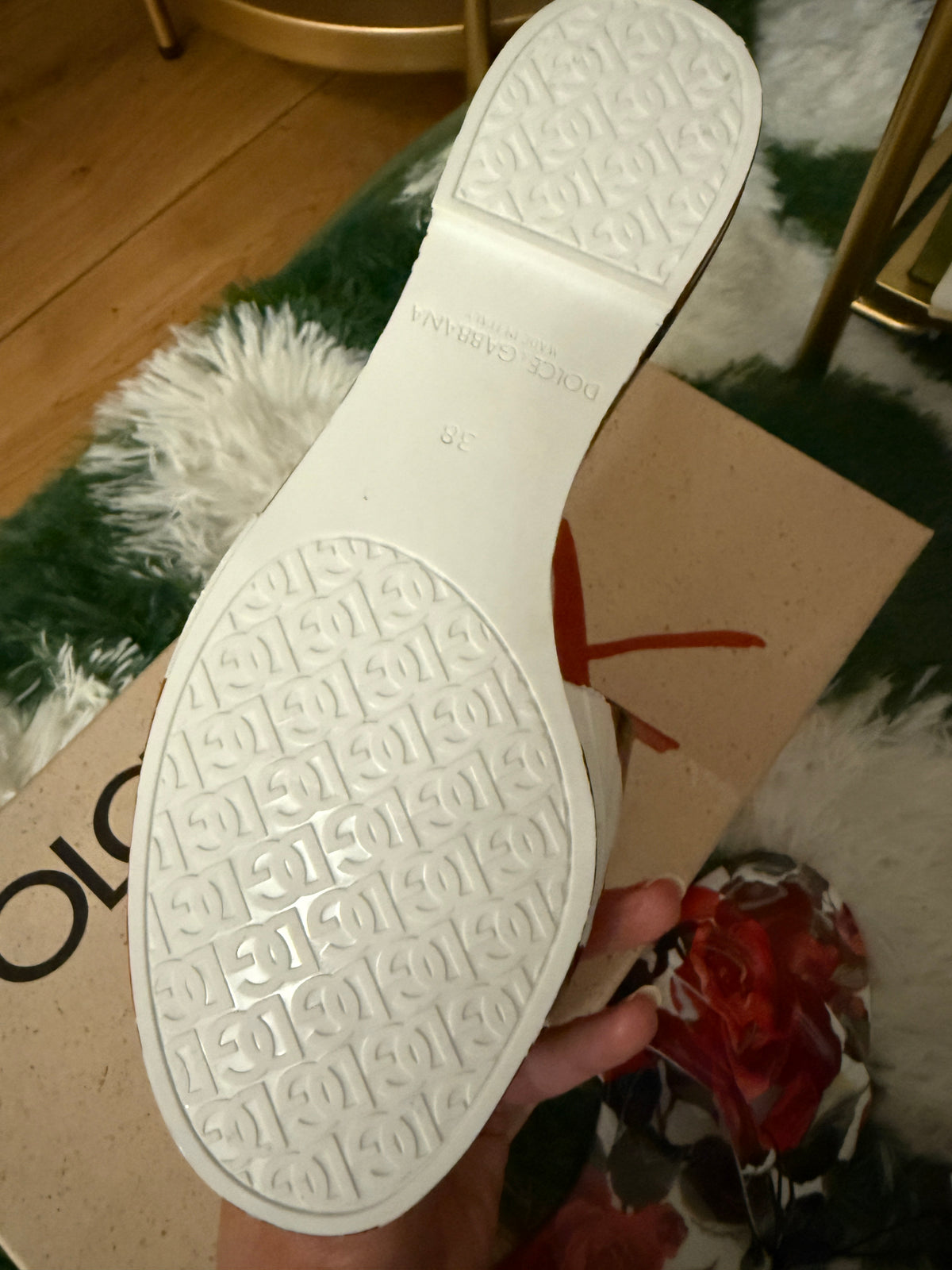 DOLCE & GABBANA ROSE SLIDES