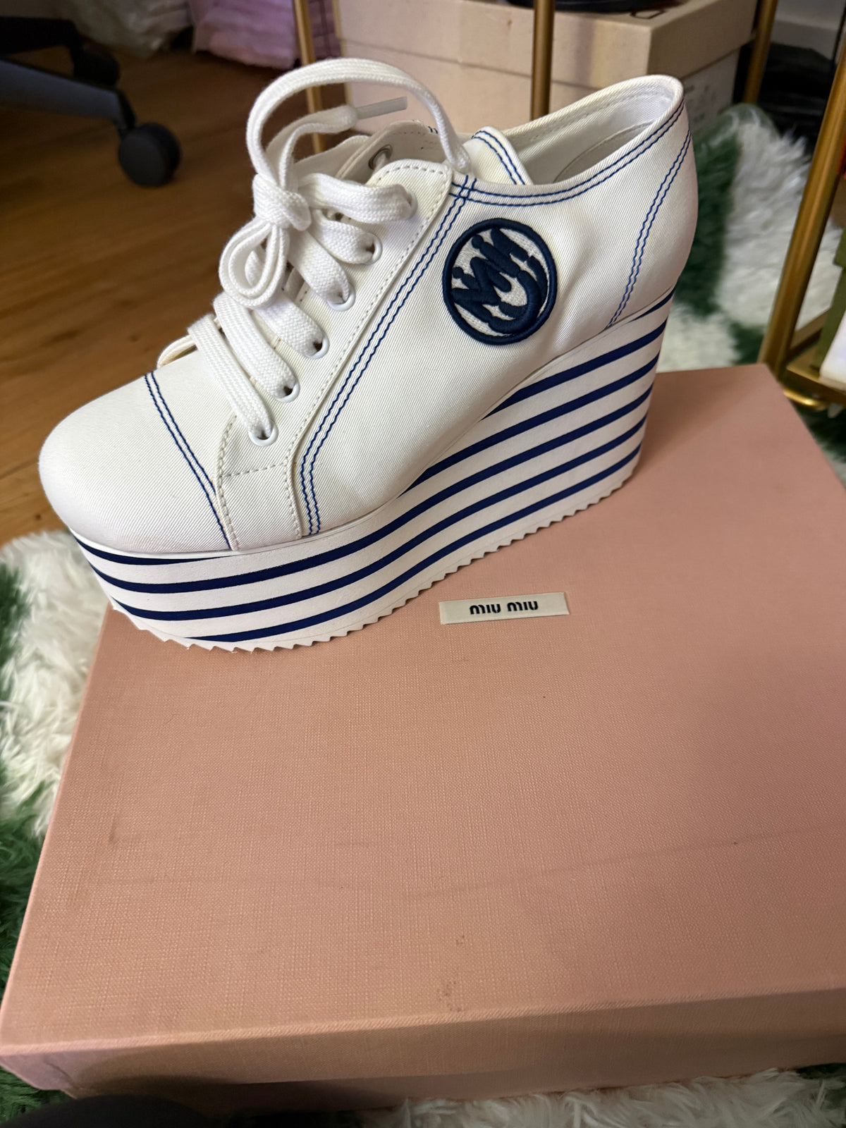 MIU MIU PLATFORM SNEAKER
