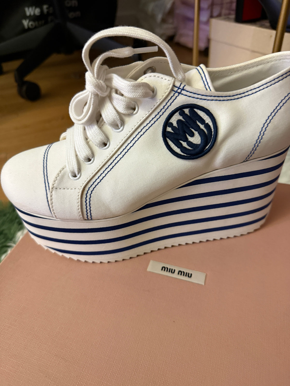 MIU MIU PLATFORM SNEAKER