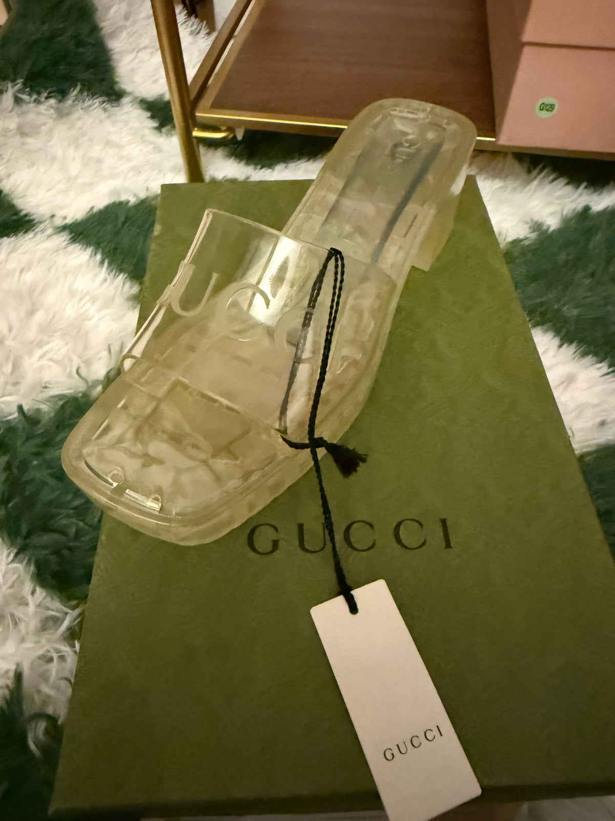 GUCCI CLEAR MULE