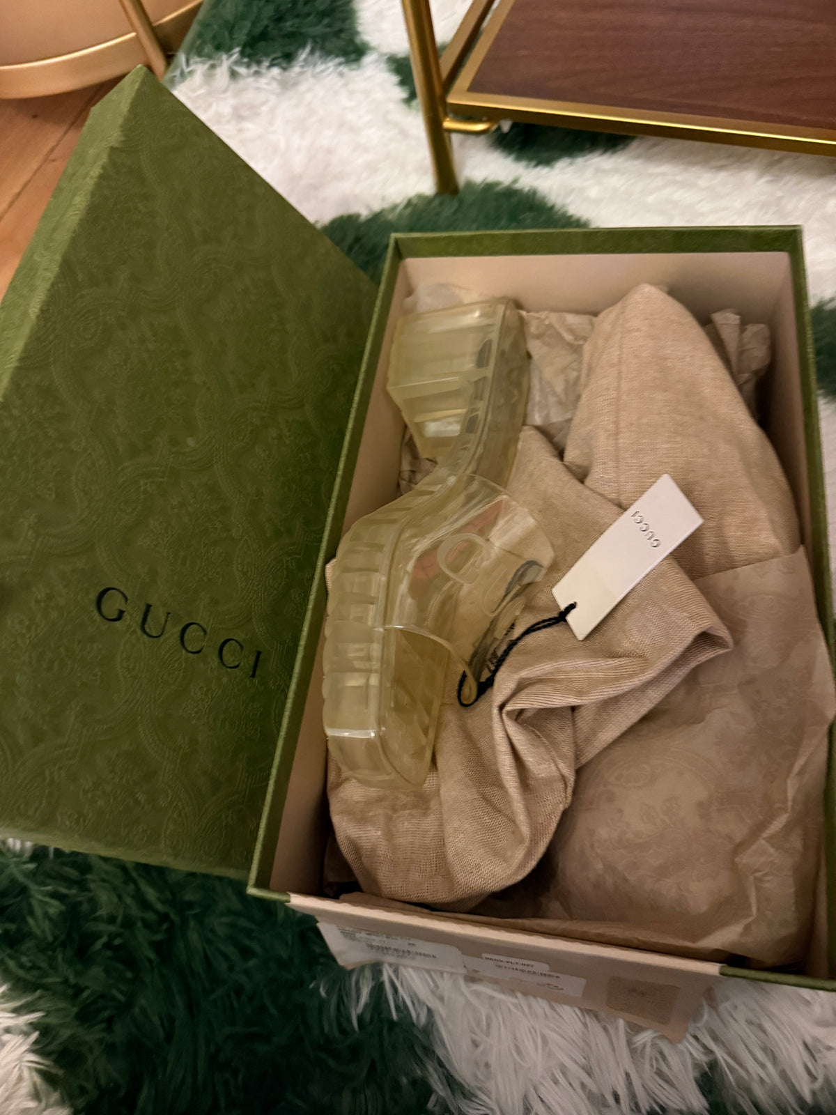 GUCCI CLEAR MULE