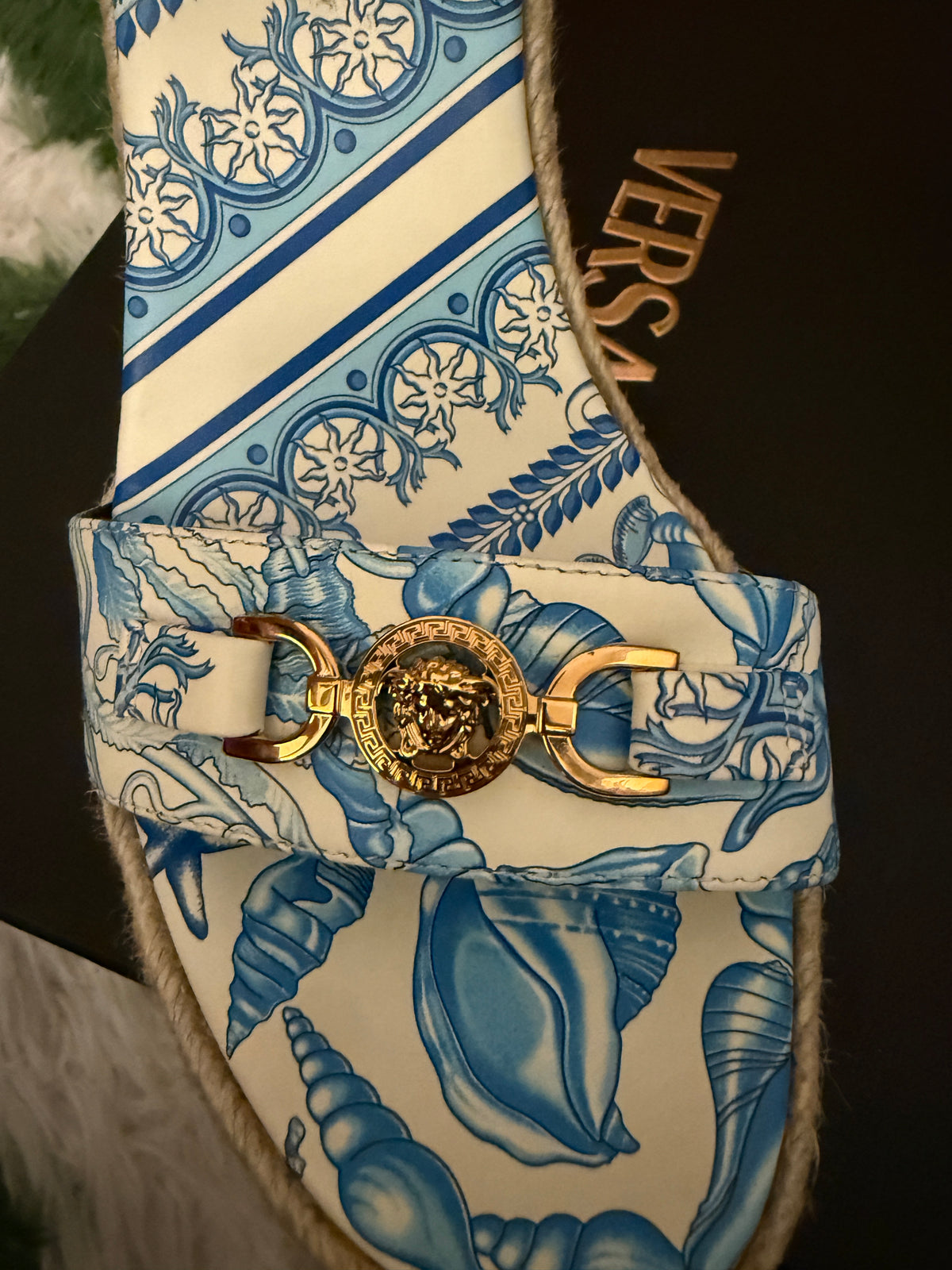 VERSACE BAROQUE WEDGE