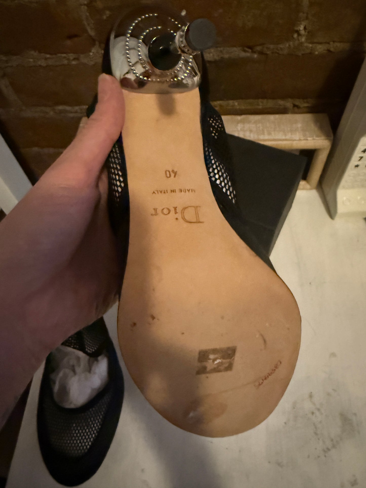 Christian Dior vintage mesh shoes from SATC The Movie