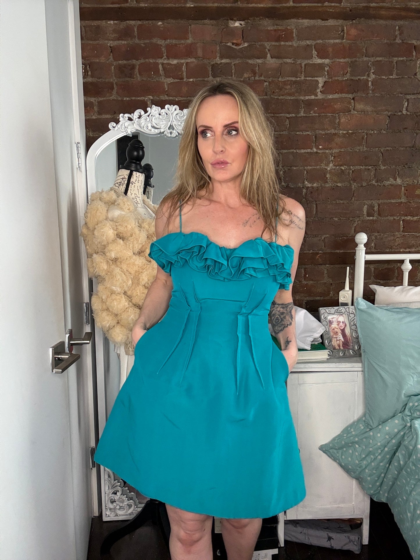 UNGARO $900 cocktail dress S